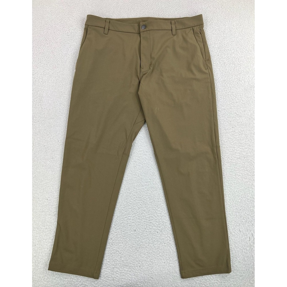 Lululemon Commission Classic Pants Men's 36x30 Brown Warpstreme LM5AEXS